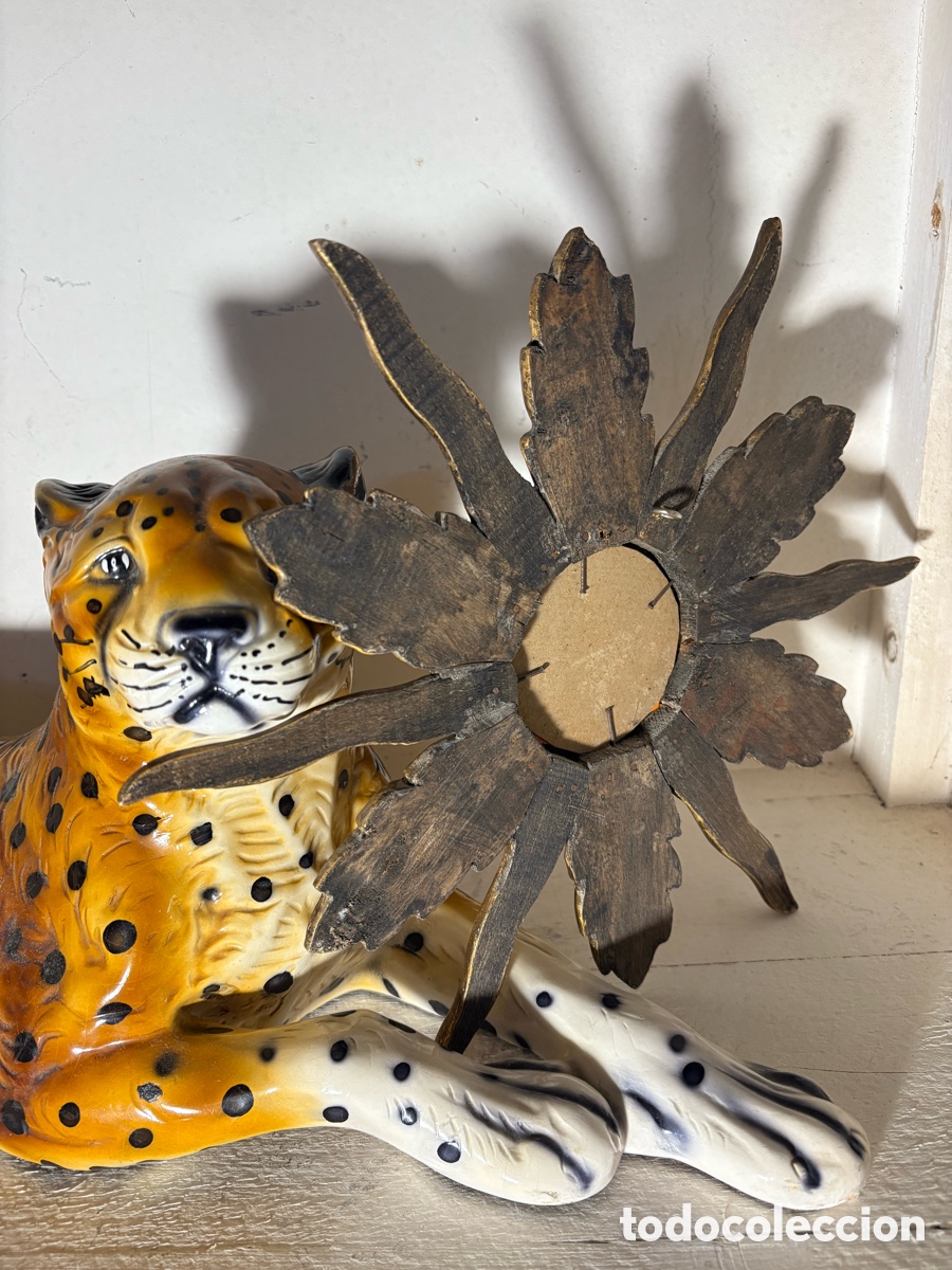 Antig&uuml;edades: ESPEJO SOL MADERA DORADA - Foto 10