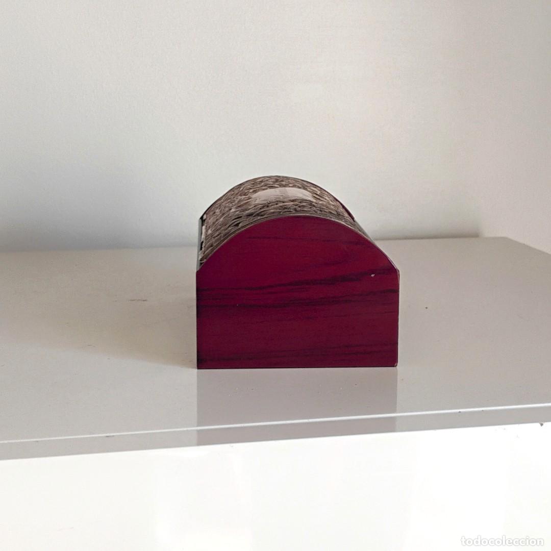 Antig&uuml;edades: CAJA DE MADERA CON TAPA DE PLATA DE LEY - Foto 6