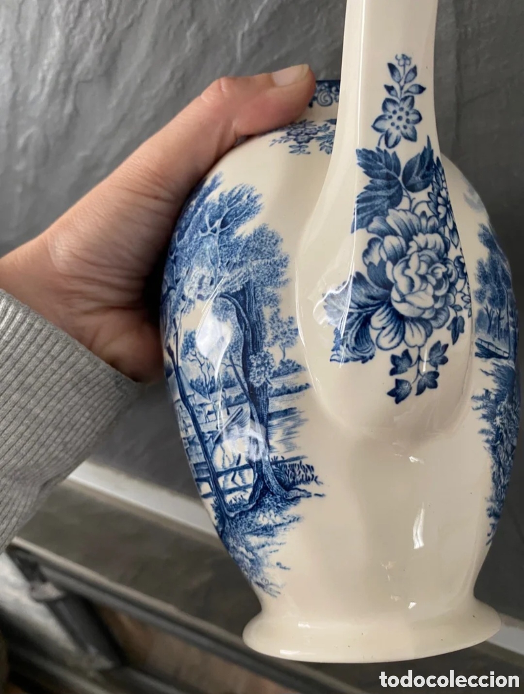 Antig&uuml;edades: Tetera Johnson Bros Mill Stream azul - Foto 6