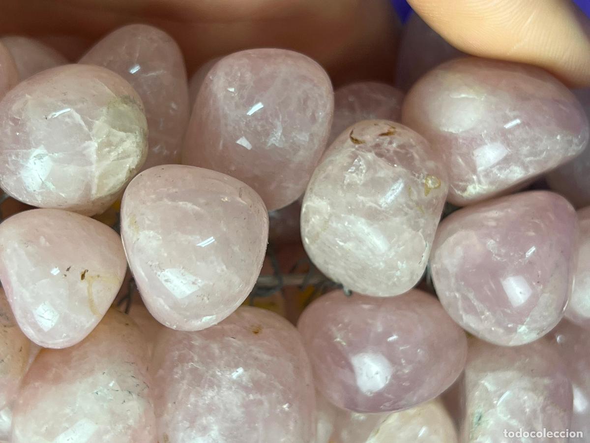 Antig&uuml;edades: ESPECTACULAR RACIMO DE UVAS EN CUARZO ROSA - Foto 8