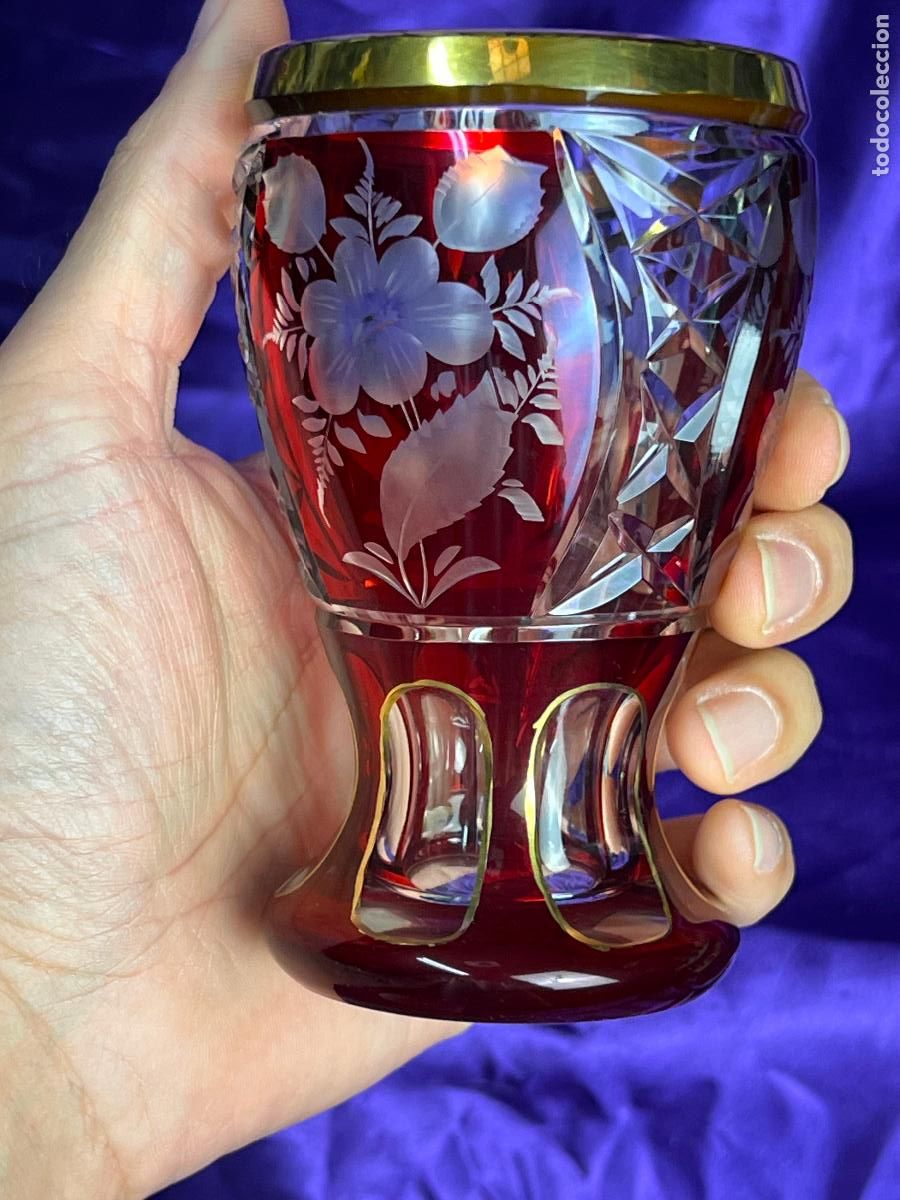 Antig&uuml;edades: ESPECTACULAR COPA JARRON EN CRISTAL DE MURANO - Foto 7