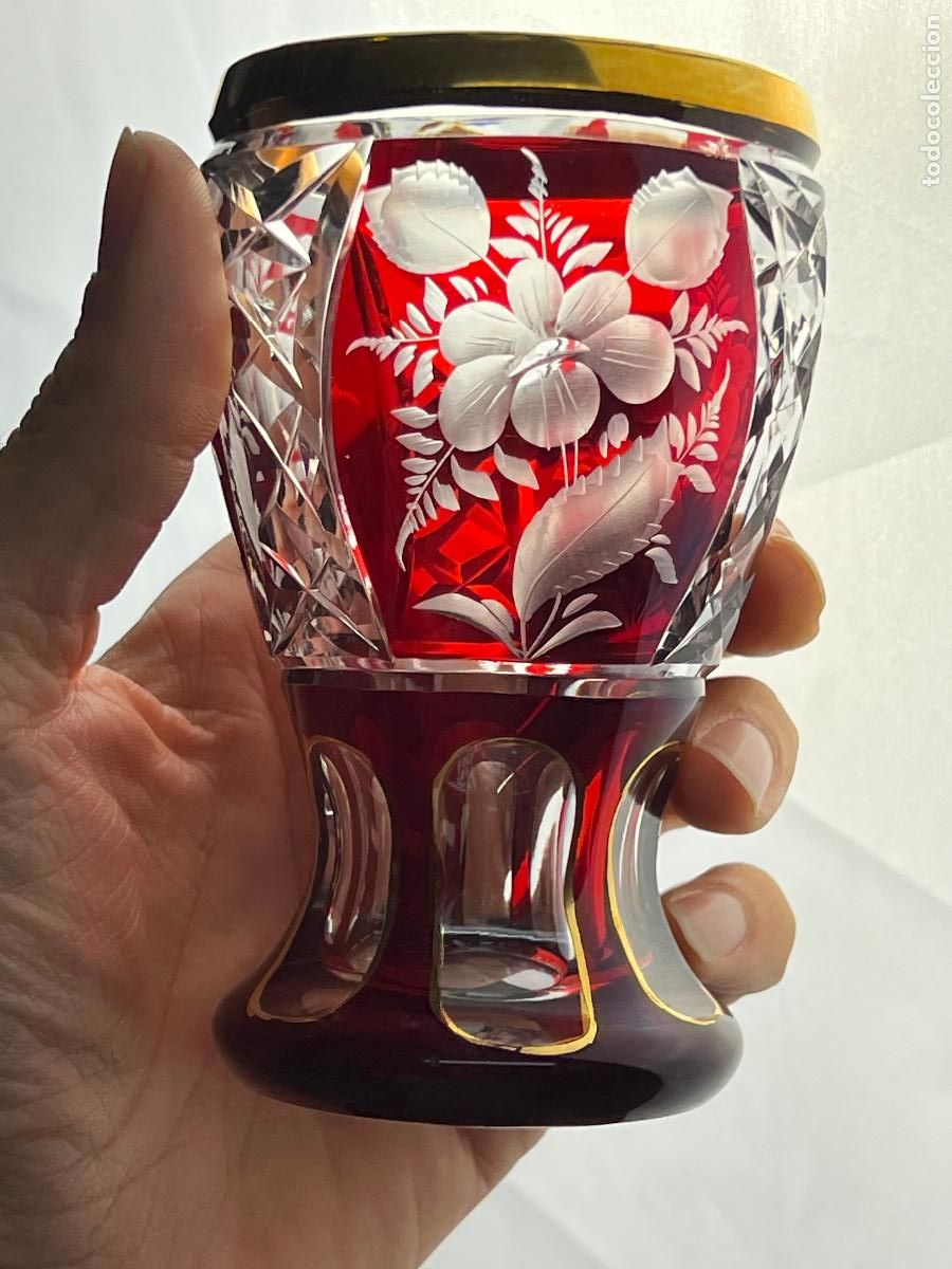 Antig&uuml;edades: ESPECTACULAR COPA JARRON EN CRISTAL DE MURANO - Foto 11