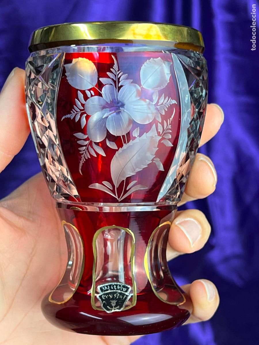 Antig&uuml;edades: ESPECTACULAR COPA JARRON EN CRISTAL DE MURANO - Foto 14