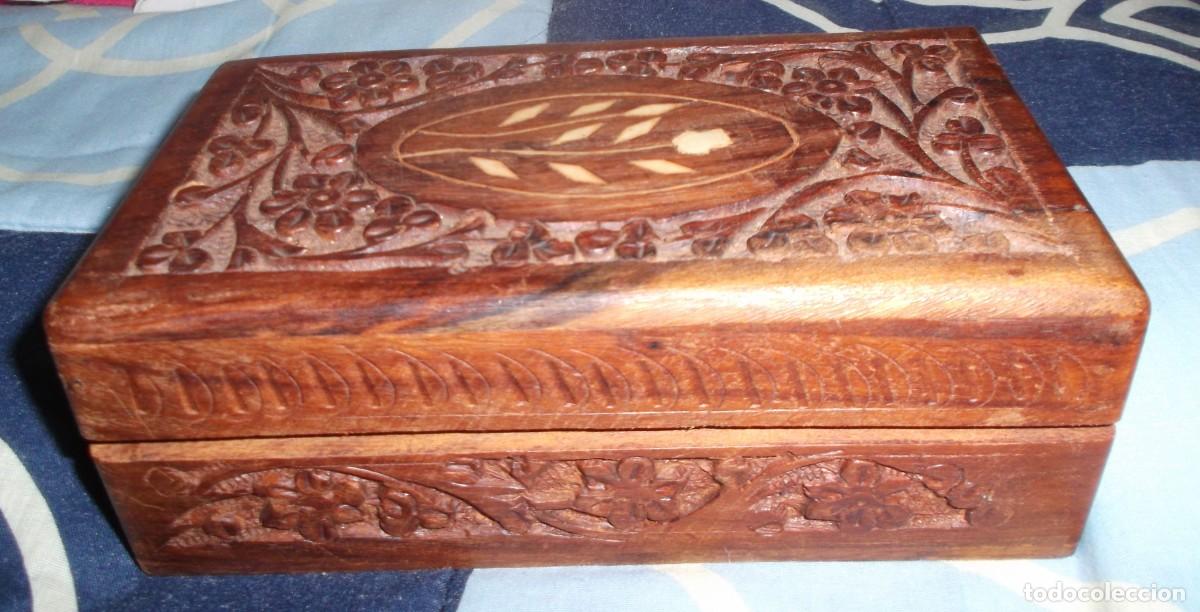 Antig&uuml;edades: caja artesania de madera de la india - Foto 2