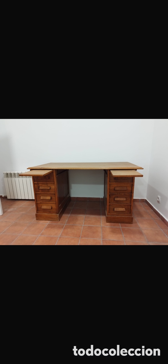 Antig&uuml;edades: Mesa de escritorio vintage - Foto 2