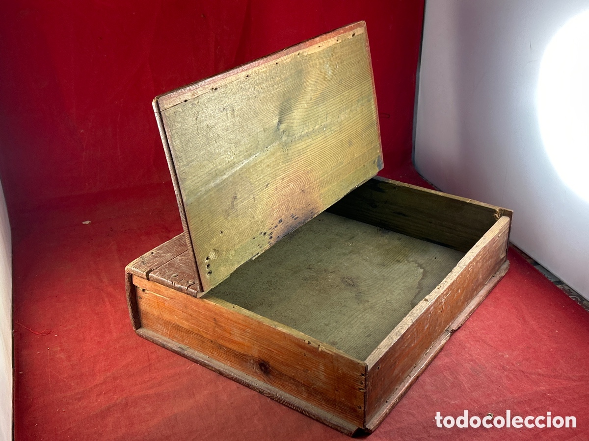Antig&uuml;edades: ANTIGUA CAJA DE MADERA - Foto 2