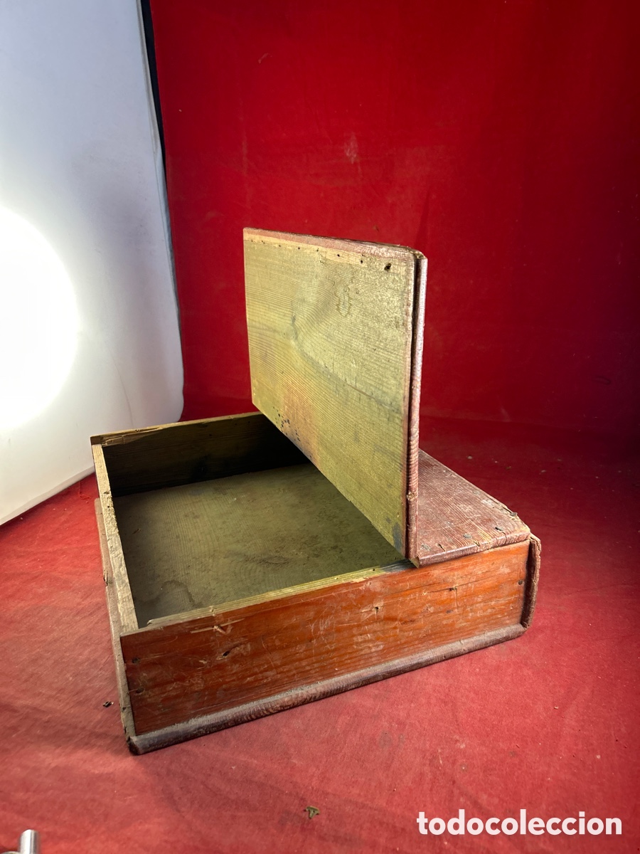 Antig&uuml;edades: ANTIGUA CAJA DE MADERA - Foto 4