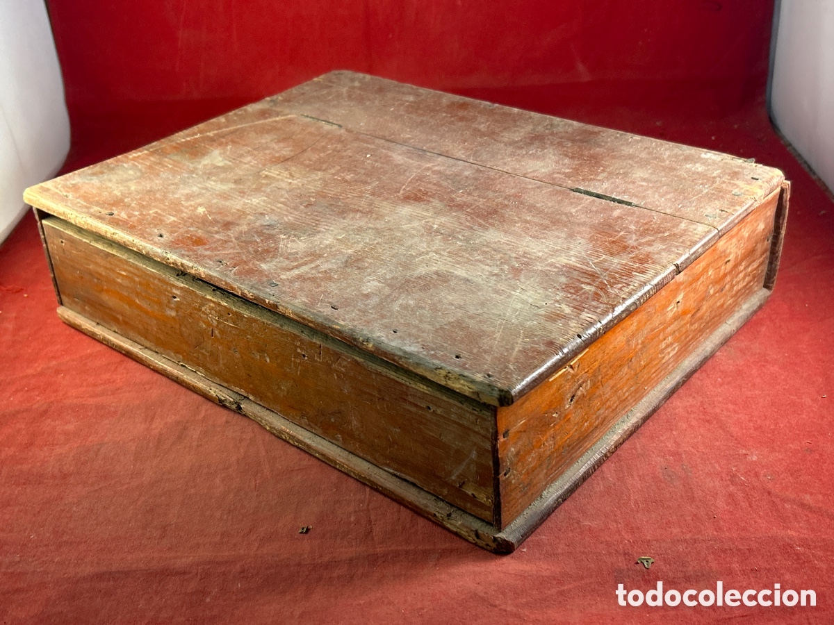 Antig&uuml;edades: ANTIGUA CAJA DE MADERA - Foto 5
