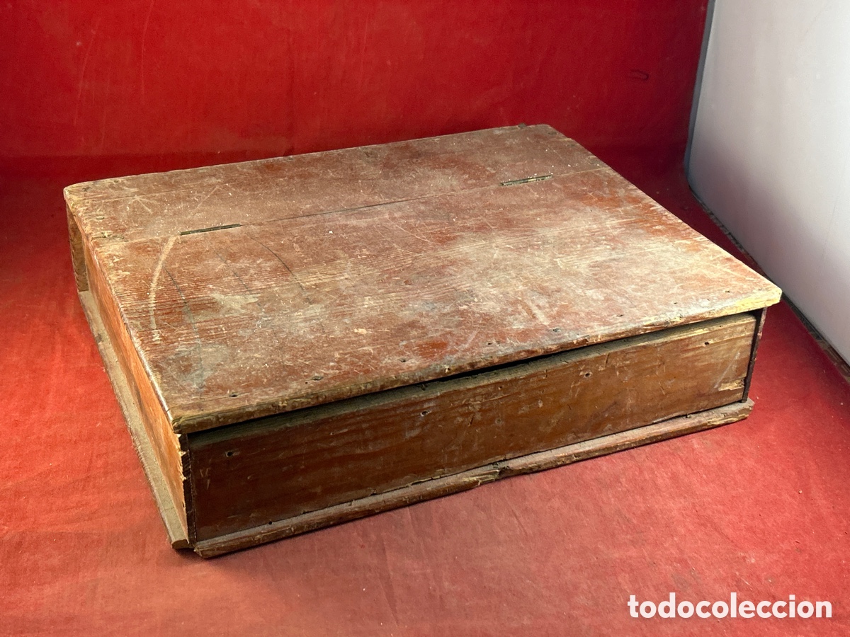 Antig&uuml;edades: ANTIGUA CAJA DE MADERA - Foto 1