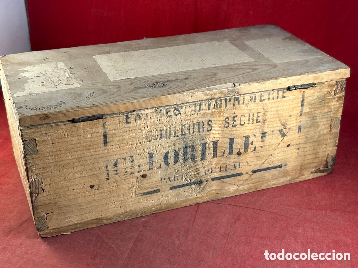 Antig&uuml;edades: ANTIGUA CAJA DE MADERA - Foto 6