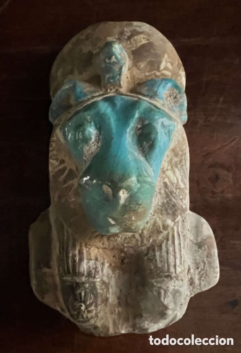 Antig&uuml;edades: Busto de la diosa leona Sekhmet - Foto 9