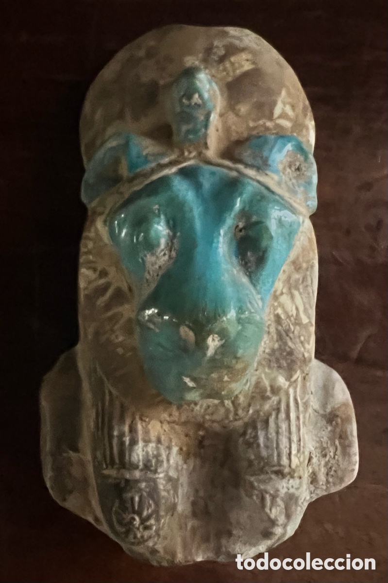 Antig&uuml;edades: Busto de la diosa leona Sekhmet - Foto 12