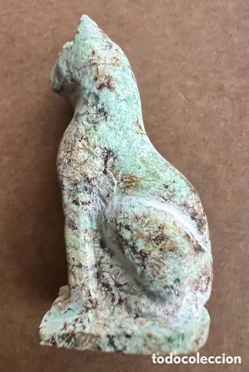 Antig&uuml;edades: Amuleto de la diosa gato Bastet - Foto 2