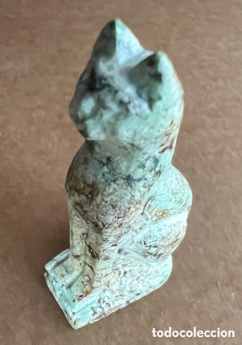 Antig&uuml;edades: Amuleto de la diosa gato Bastet - Foto 1