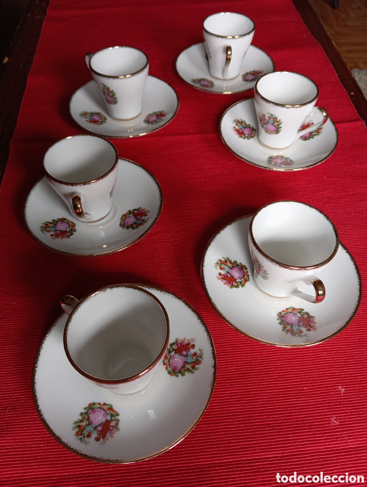 Antig&uuml;edades: Juego de tacitas de cafe - Foto 2