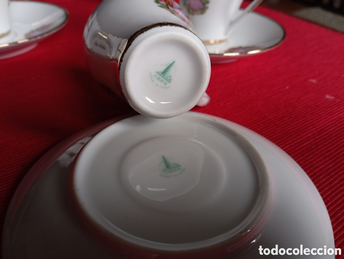 Antig&uuml;edades: Juego de tacitas de cafe - Foto 3