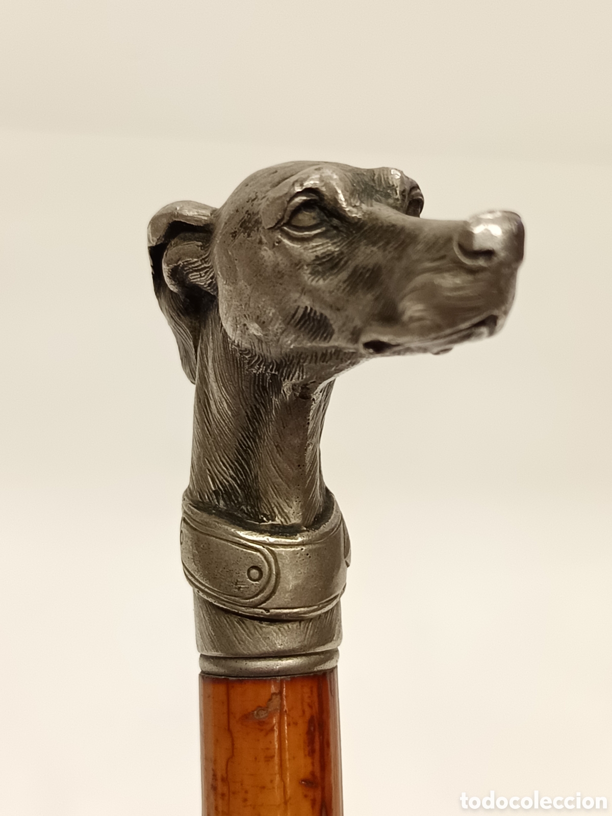 Antig&uuml;edades: Bast&oacute;n empu&ntilde;adura perro - Foto 4
