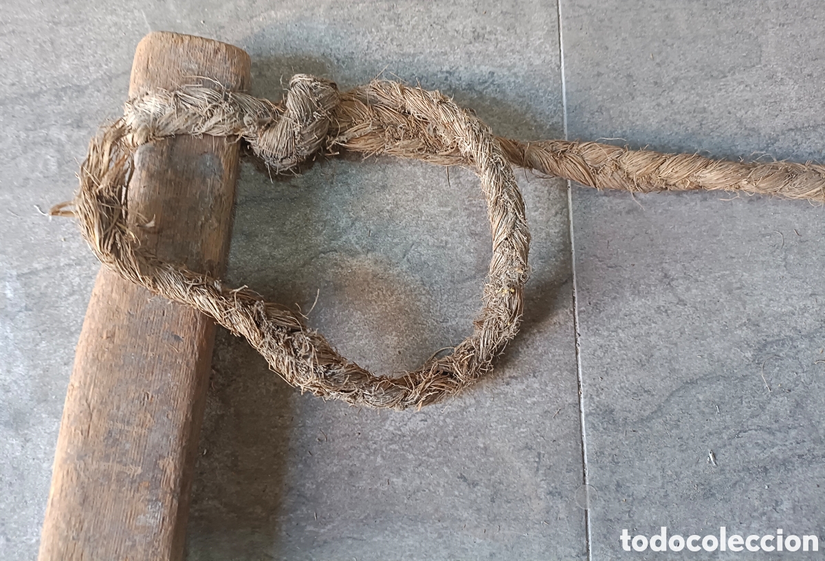 Antig&uuml;edades: Antigua sierra grande de madera - Foto 27