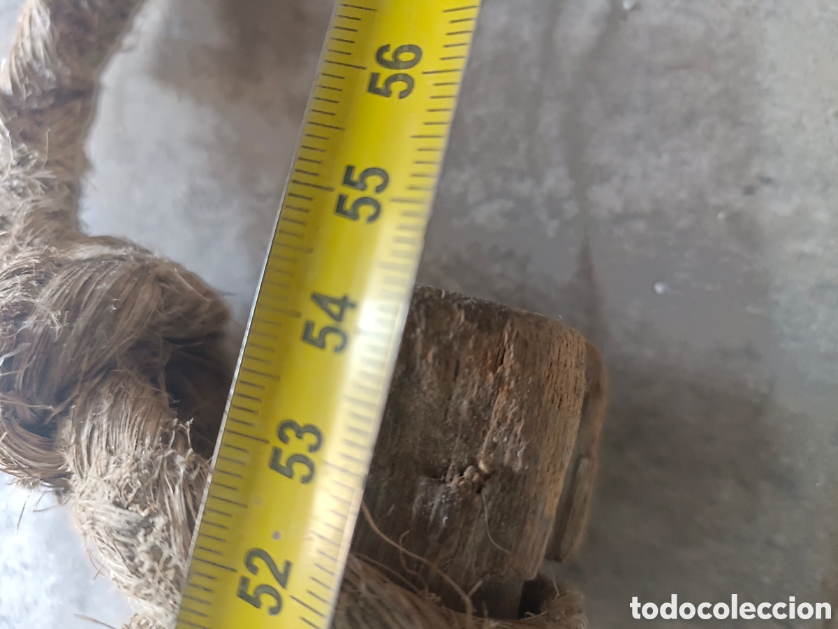Antig&uuml;edades: Antigua sierra grande de madera - Foto 29