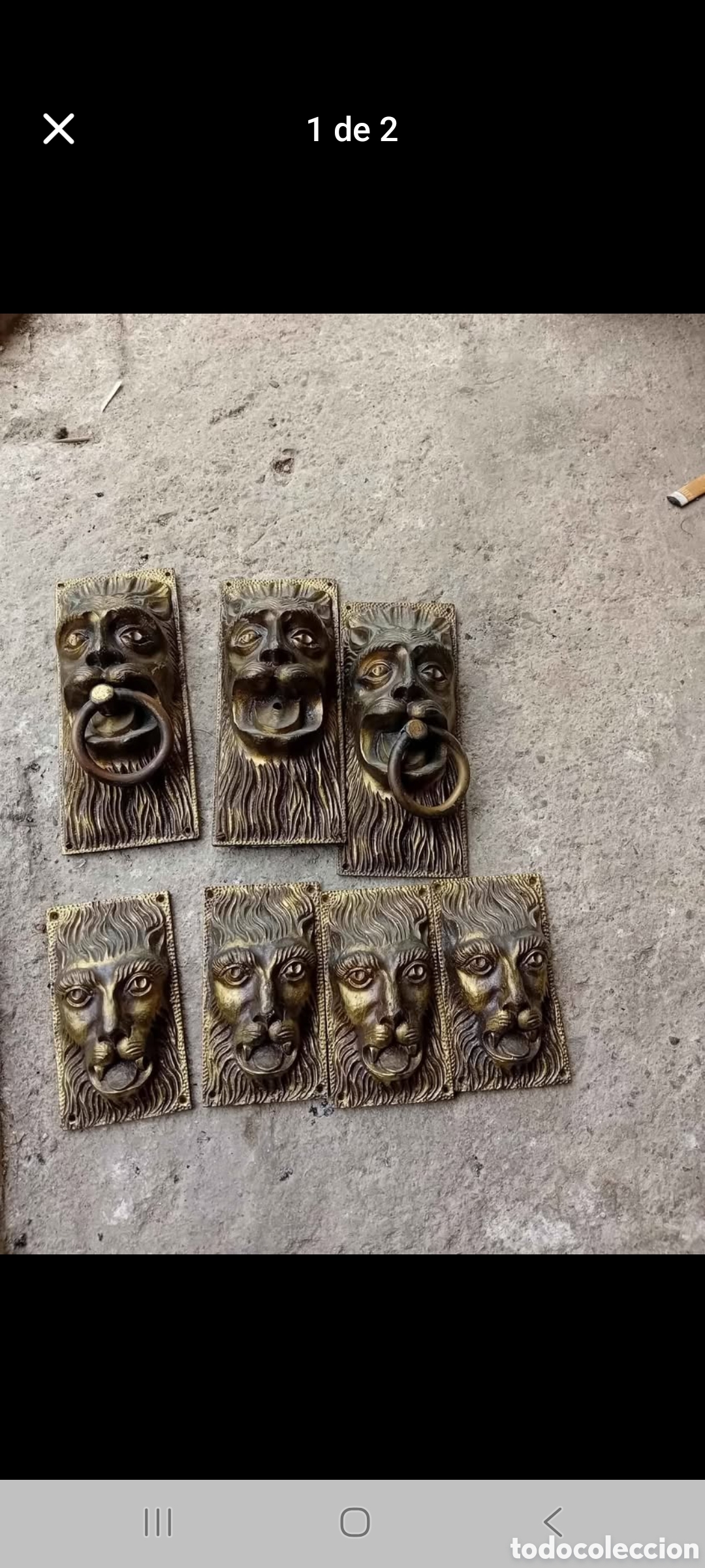 Antig&uuml;edades: Cabeza leon antiguas - Foto 1