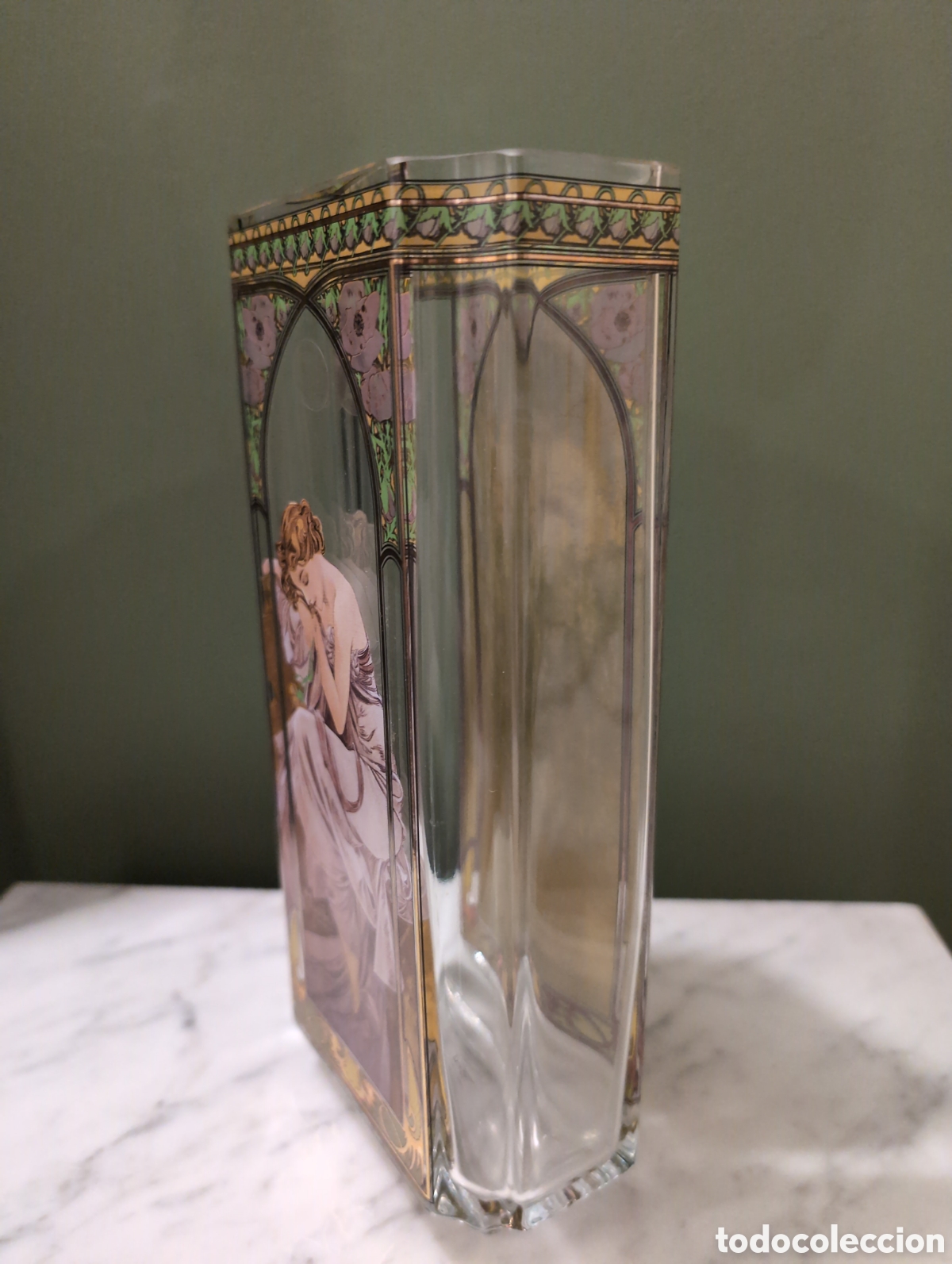 Antig&uuml;edades: Jarr&oacute;n Art Nouveau de Mucha - Foto 2
