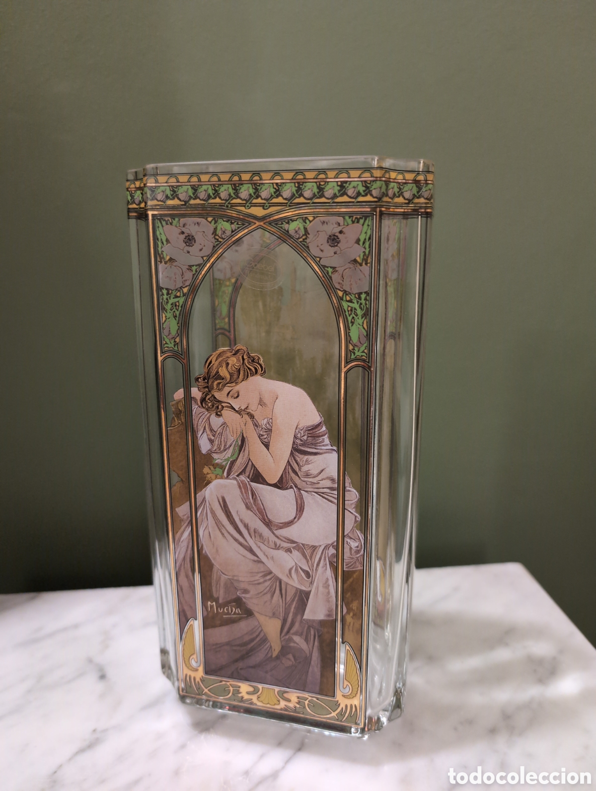 Antig&uuml;edades: Jarr&oacute;n Art Nouveau de Mucha - Foto 1