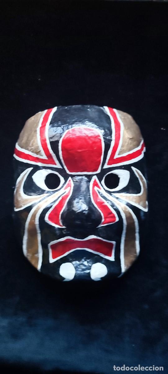 Antiguidades: Antigua m&aacute;scara Kabuki de Jap&oacute;n