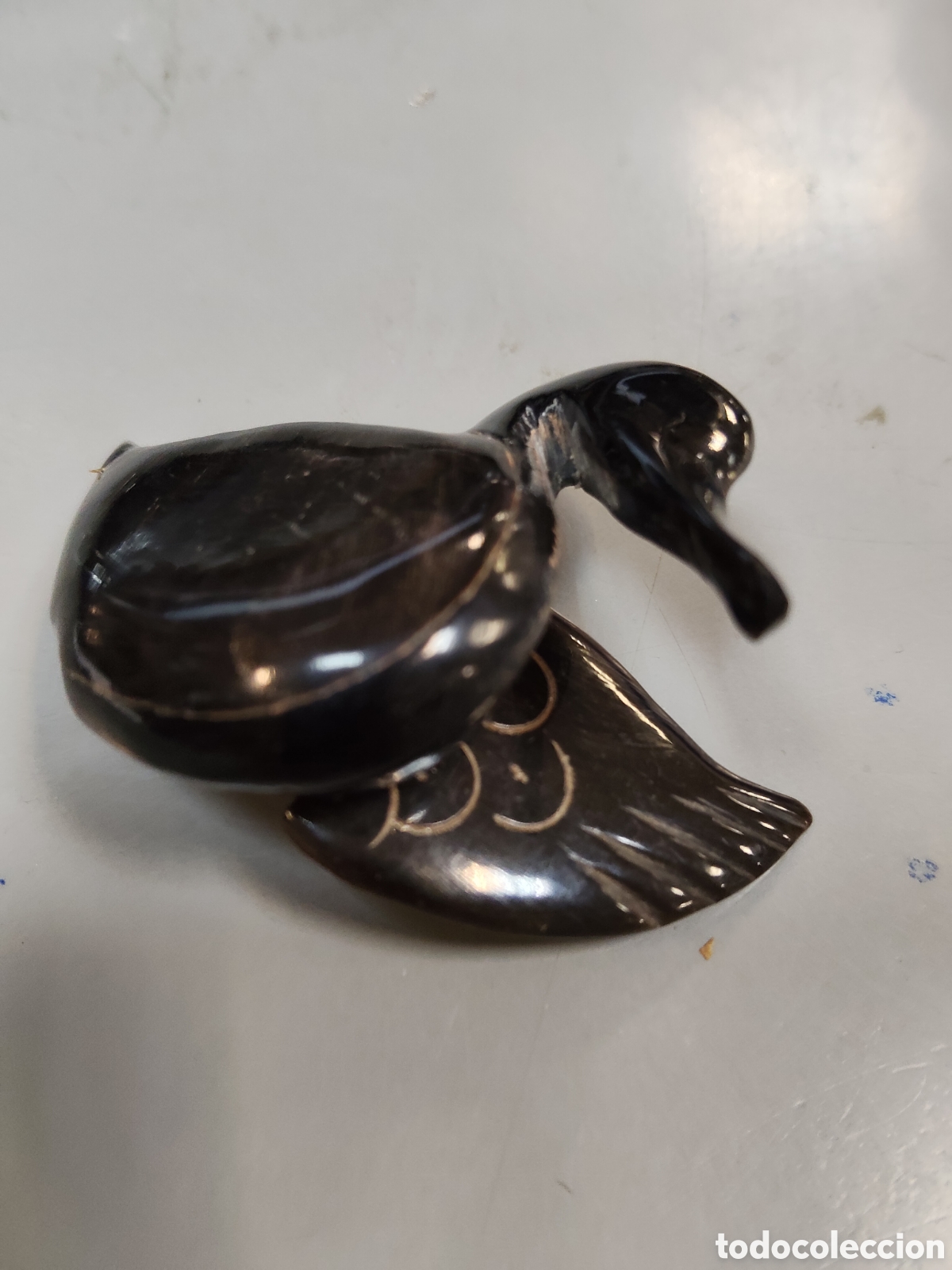 Antig&uuml;edades: Pastillero de madera PATO - Foto 3