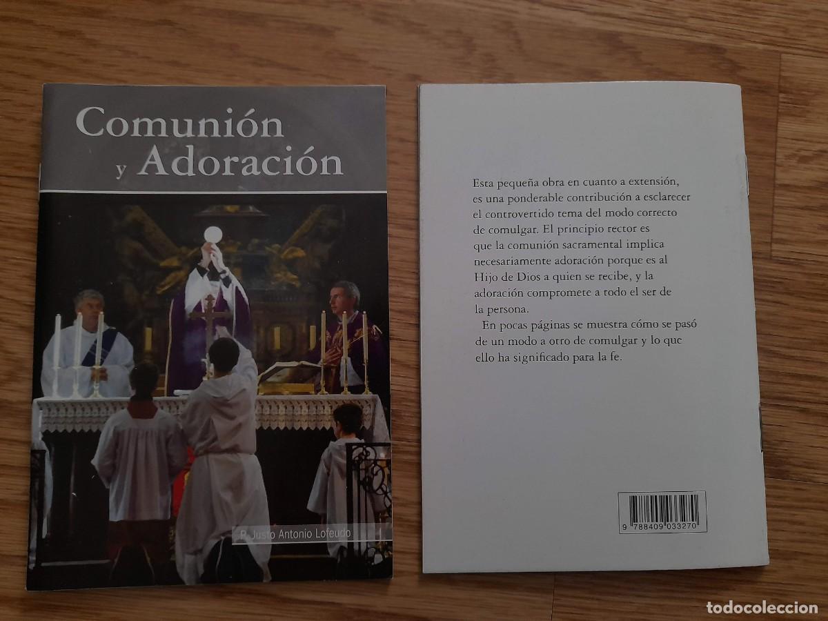 Antig&uuml;edades: Librito Comuni&oacute;n y Adoraci&oacute;n. Libros Eucaristico - Foto 1