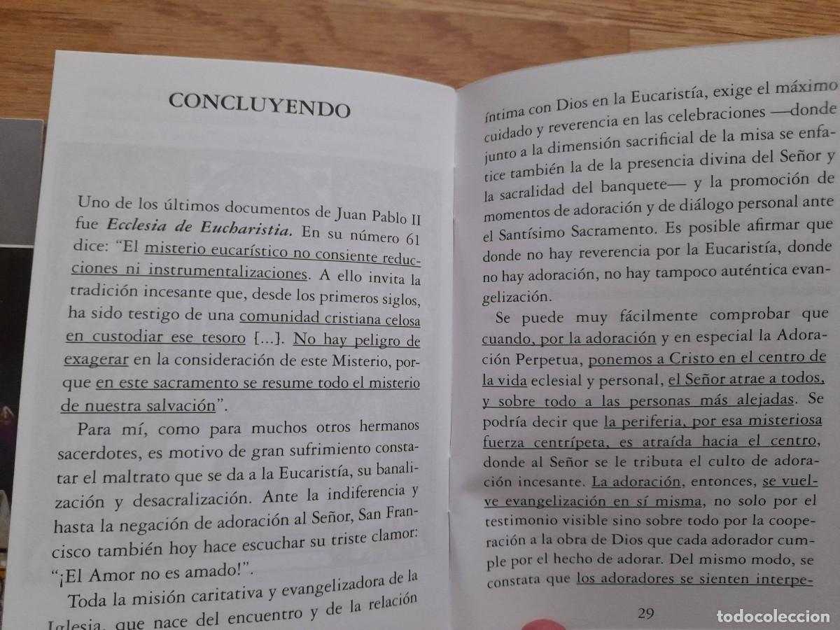 Antig&uuml;edades: Librito Comuni&oacute;n y Adoraci&oacute;n. Libros Eucaristico - Foto 2