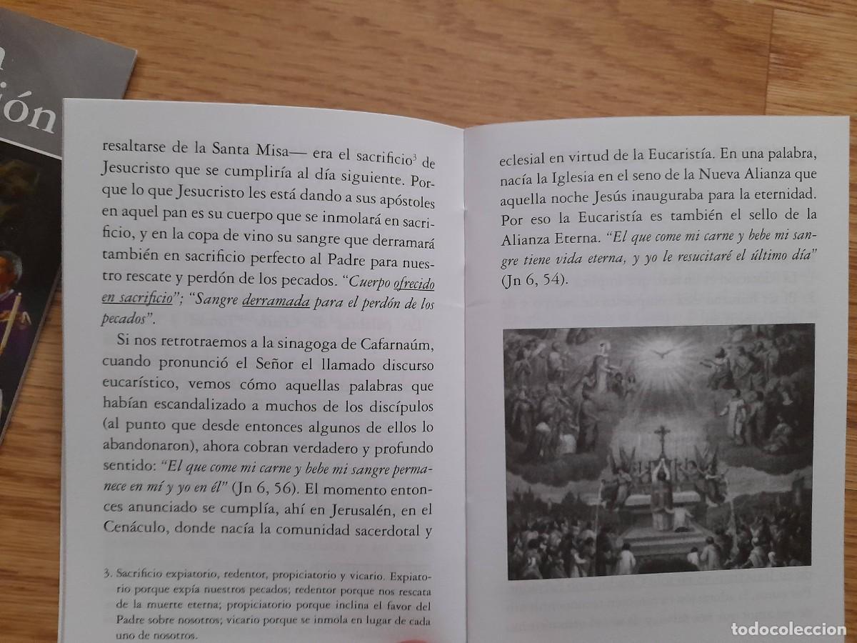 Antig&uuml;edades: Librito Comuni&oacute;n y Adoraci&oacute;n. Libros Eucaristico - Foto 3