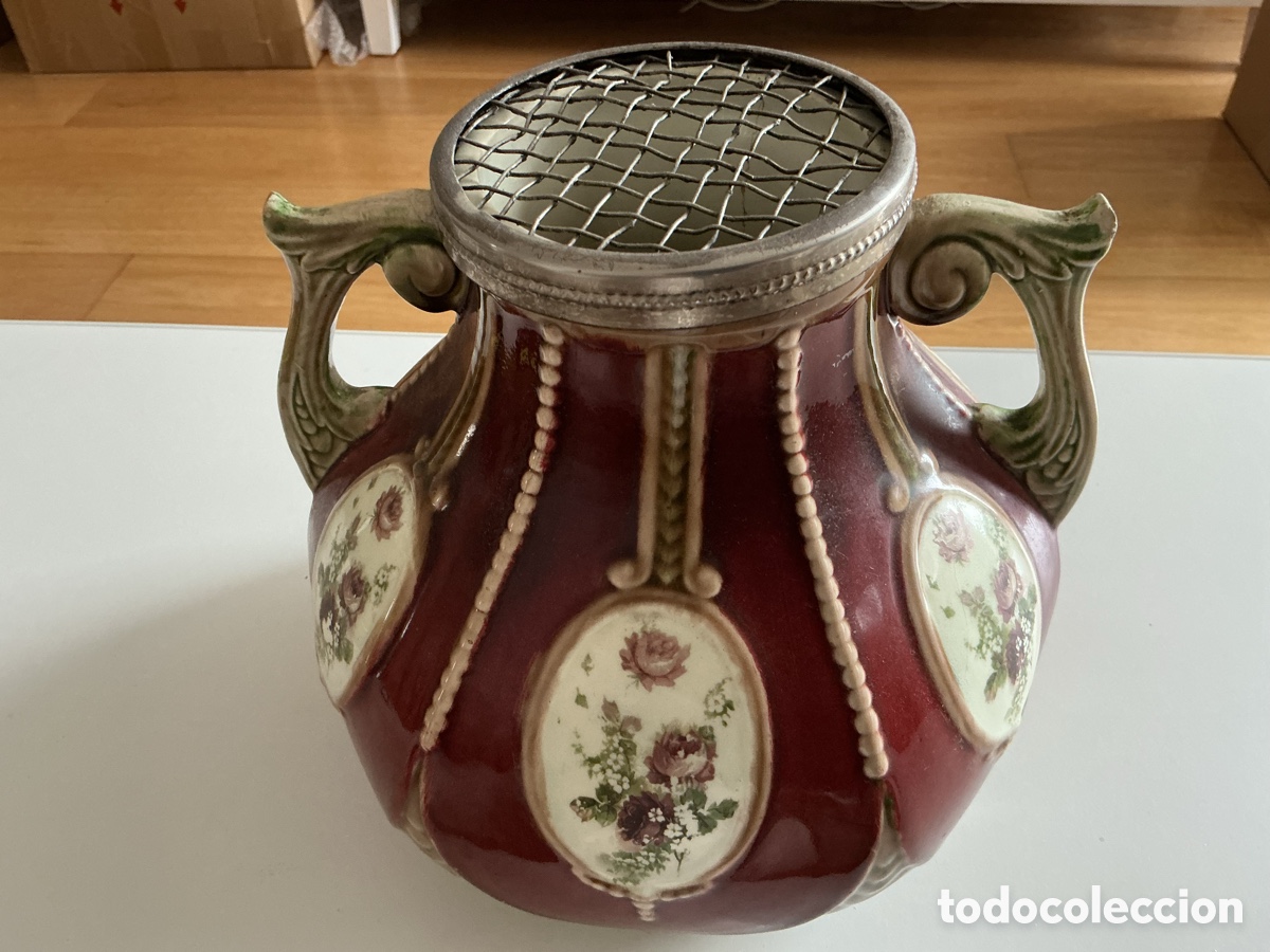 Antig&uuml;edades: JARR&Oacute;N ANTIGUO DE MAY&Oacute;LICA - Foto 2