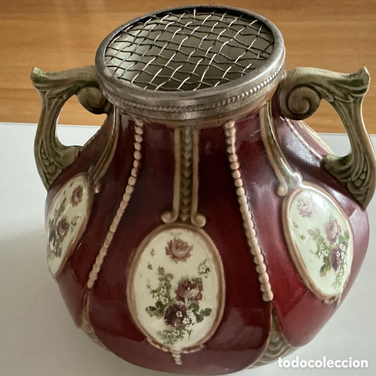 Antig&uuml;edades: JARR&Oacute;N ANTIGUO DE MAY&Oacute;LICA - Foto 1