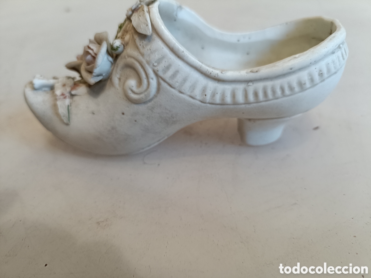 Antig&uuml;edades: Zapato de biscuit antiguo - Foto 3