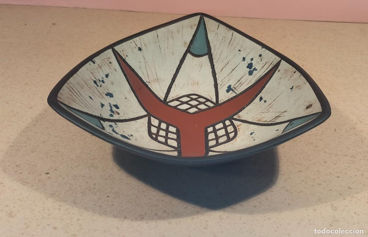 Antig&uuml;edades: Cuenco Raku . Abstracto. A&ntilde;os 50. - Foto 2