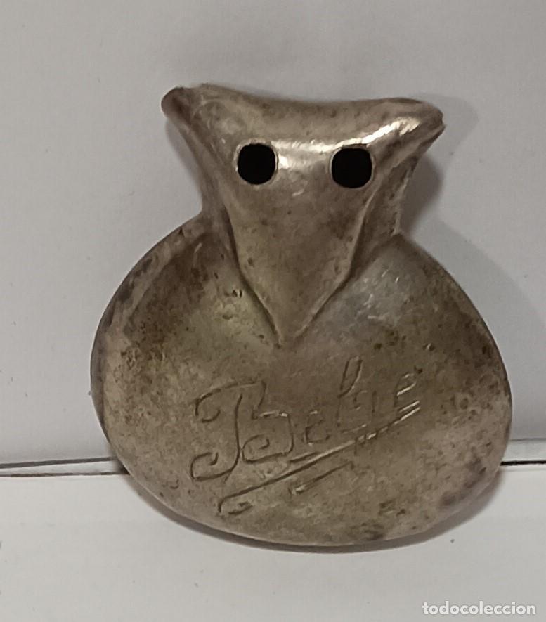 Antig&uuml;edades: CASCABEL DE PLATA GRABADO - Foto 2