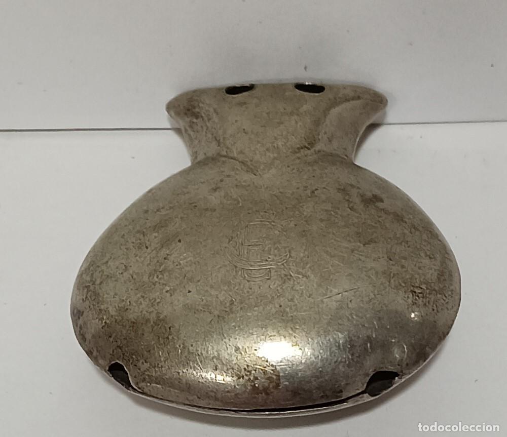 Antig&uuml;edades: CASCABEL DE PLATA GRABADO - Foto 4