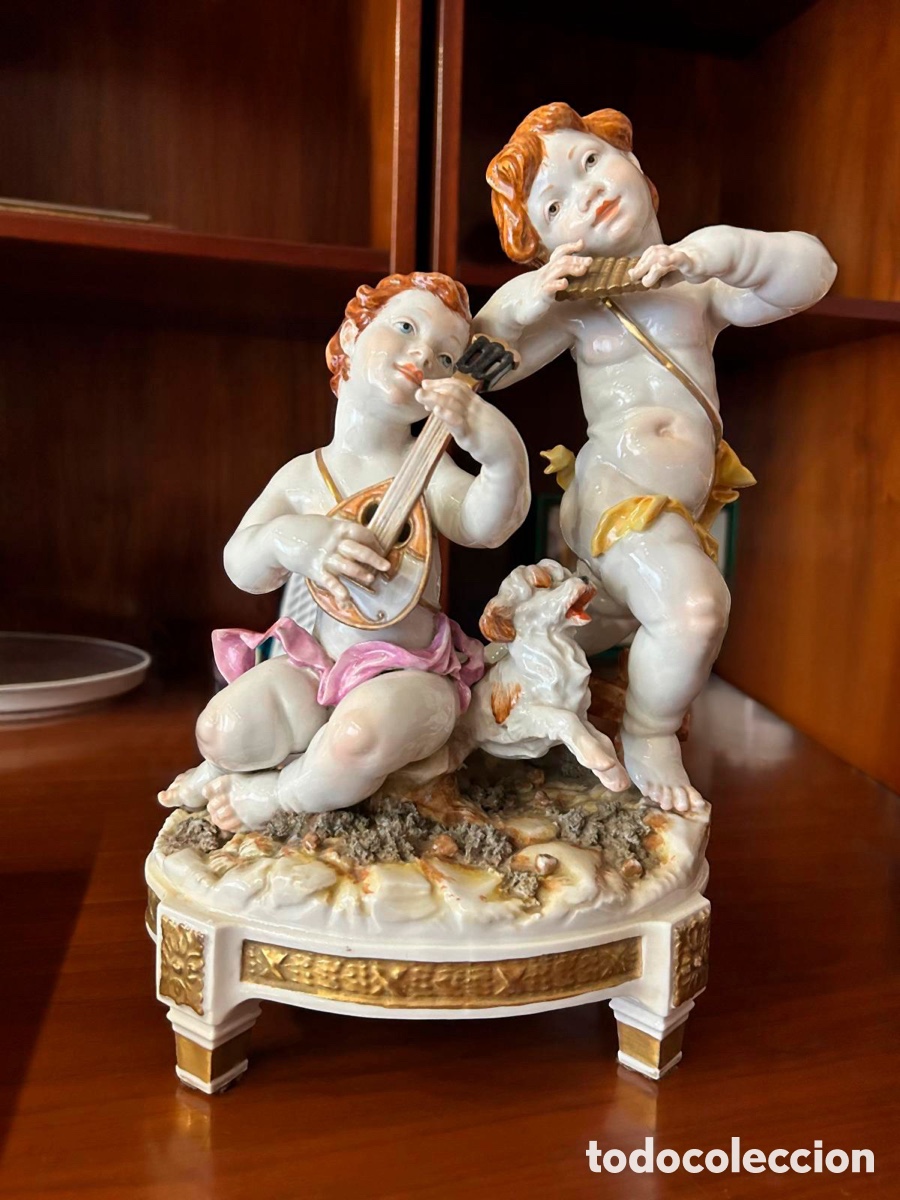Antig&uuml;edades: Figure Algora &Aacute;ngeles m&uacute;sucos - Foto 1