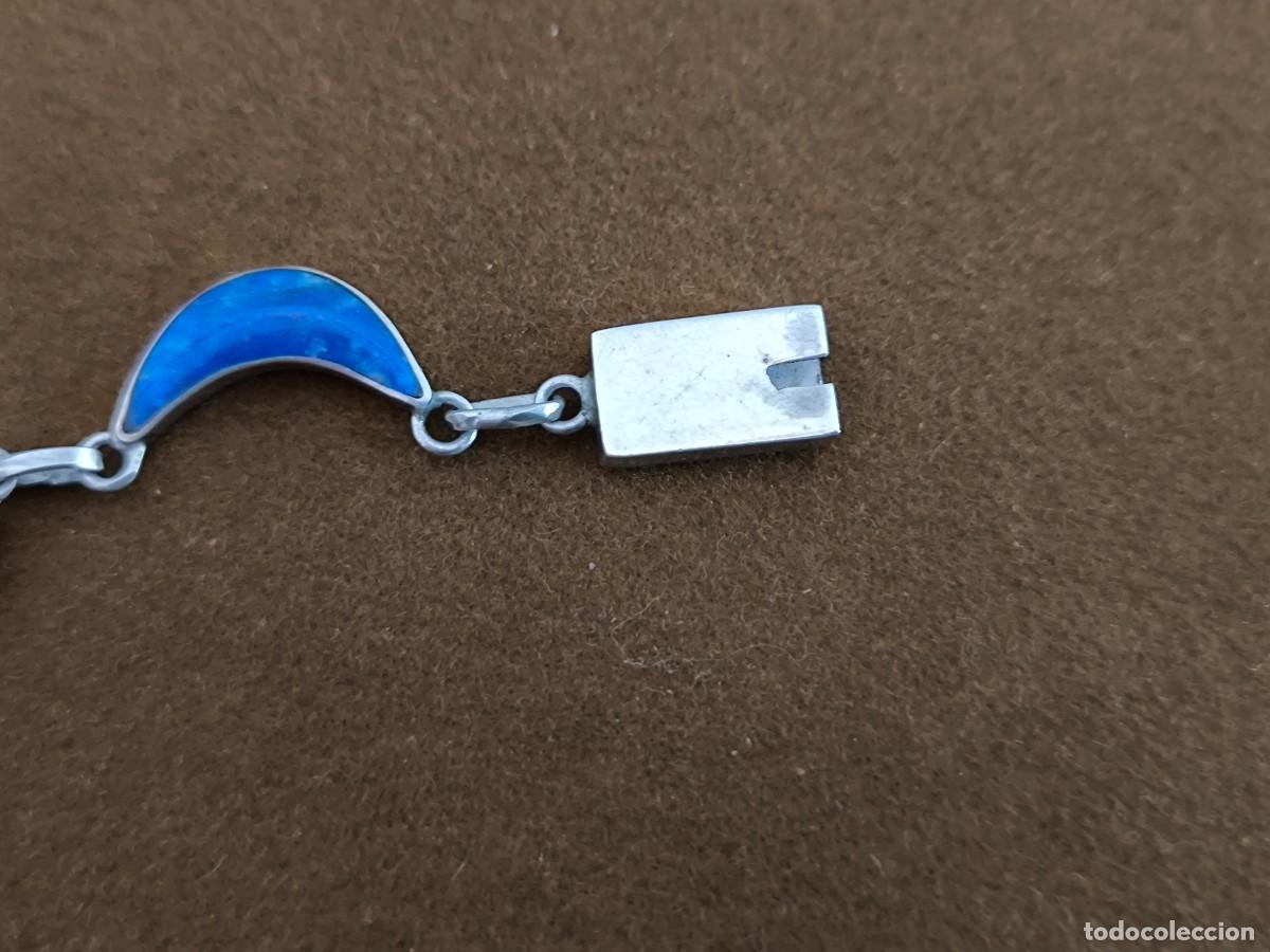 Antig&uuml;edades: PULSERA REALIZADA EN PLATA Y LAPISLAZULI - Foto 3
