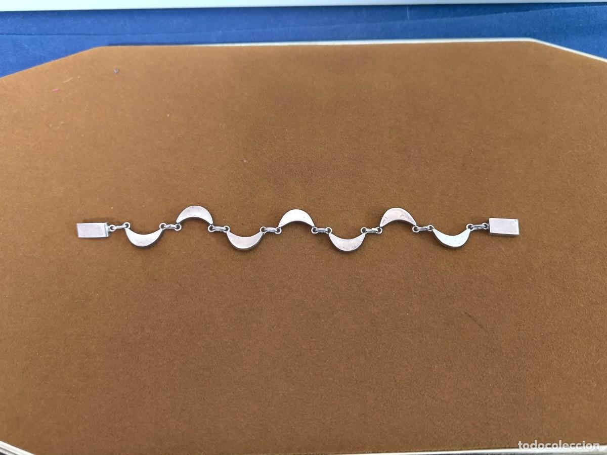 Antig&uuml;edades: PULSERA REALIZADA EN PLATA Y LAPISLAZULI - Foto 6