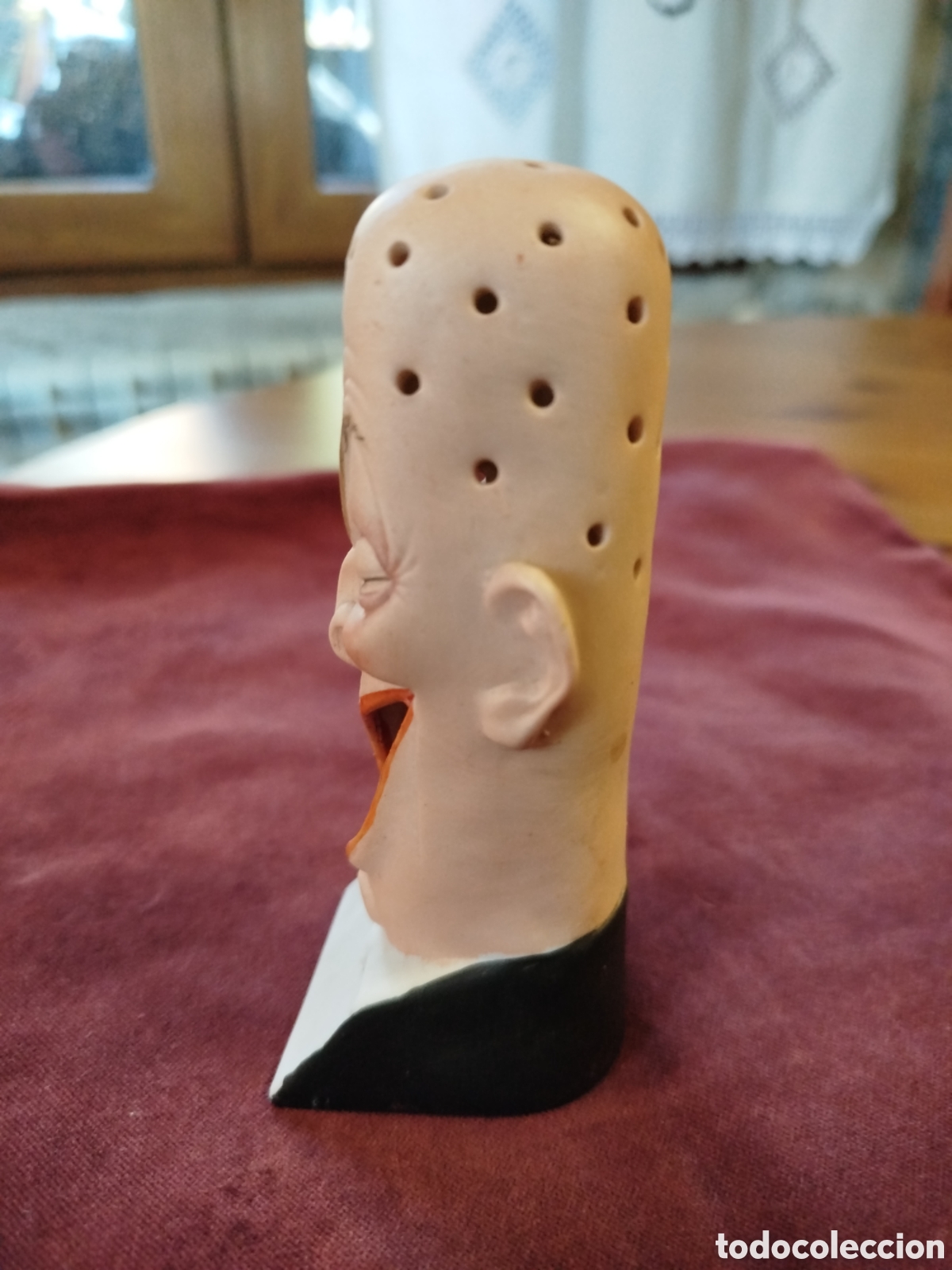 Antig&uuml;edades: Figura de biscuit palillero - Foto 2