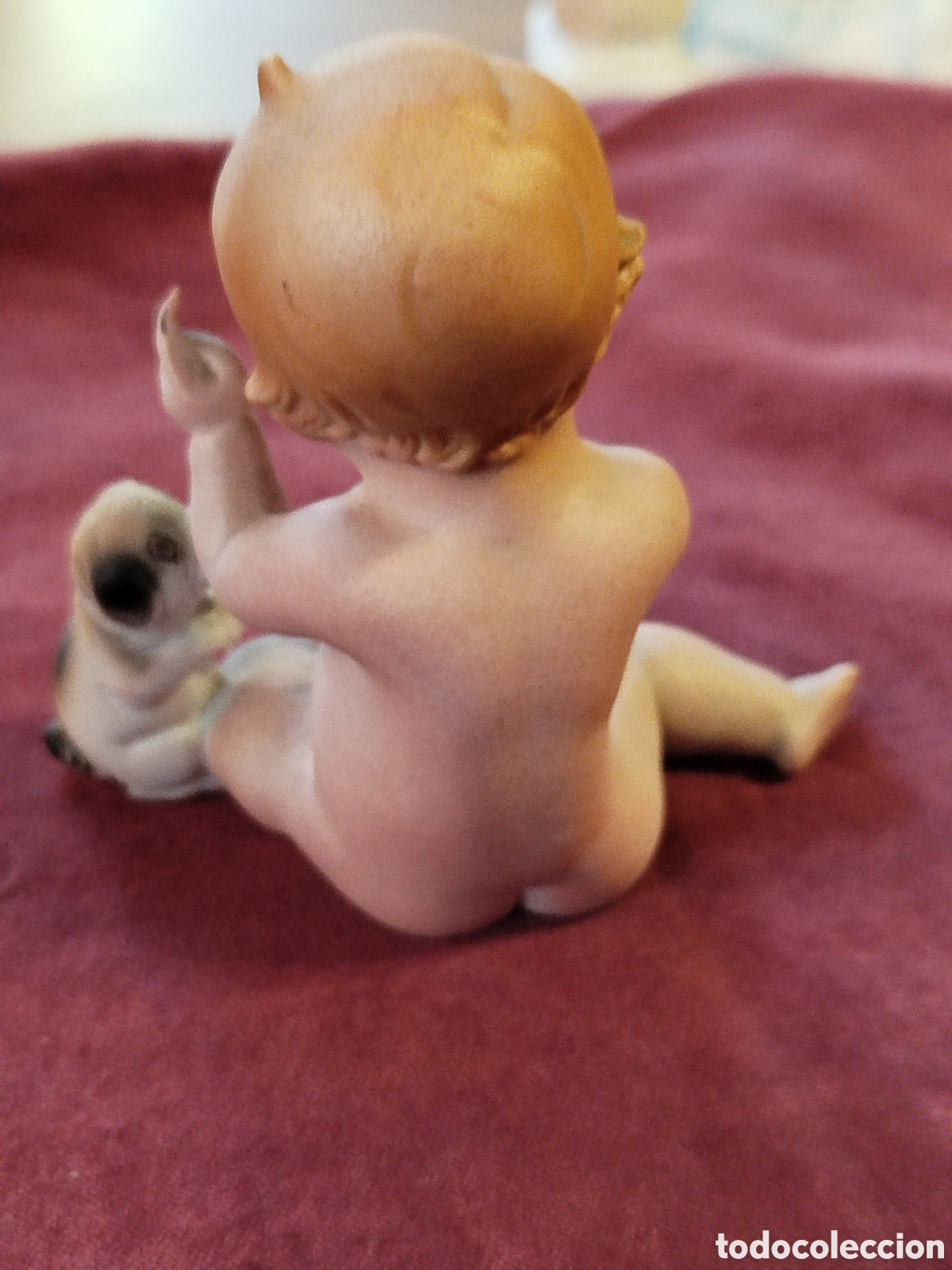 Antig&uuml;edades: Biscuit ni&ntilde;o con perro - Foto 3