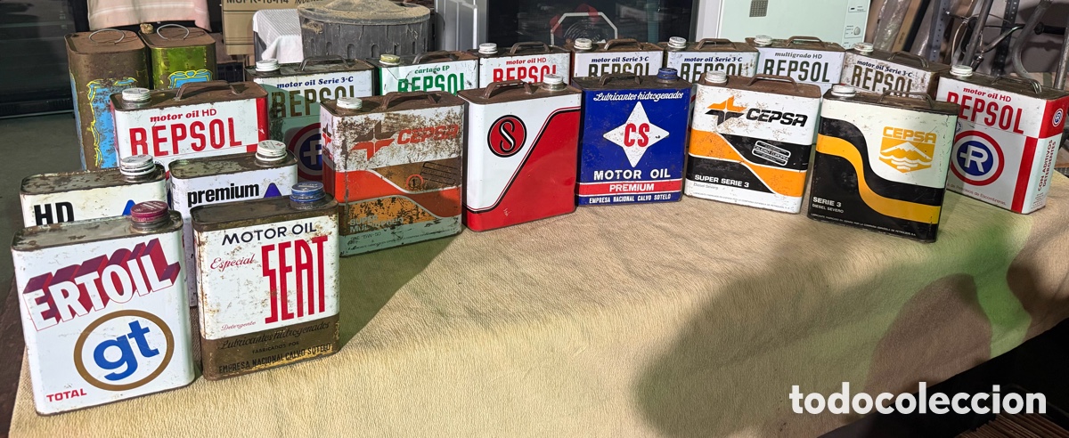 Antiguidades: LATAS DE ACEITE ANTIGUAS