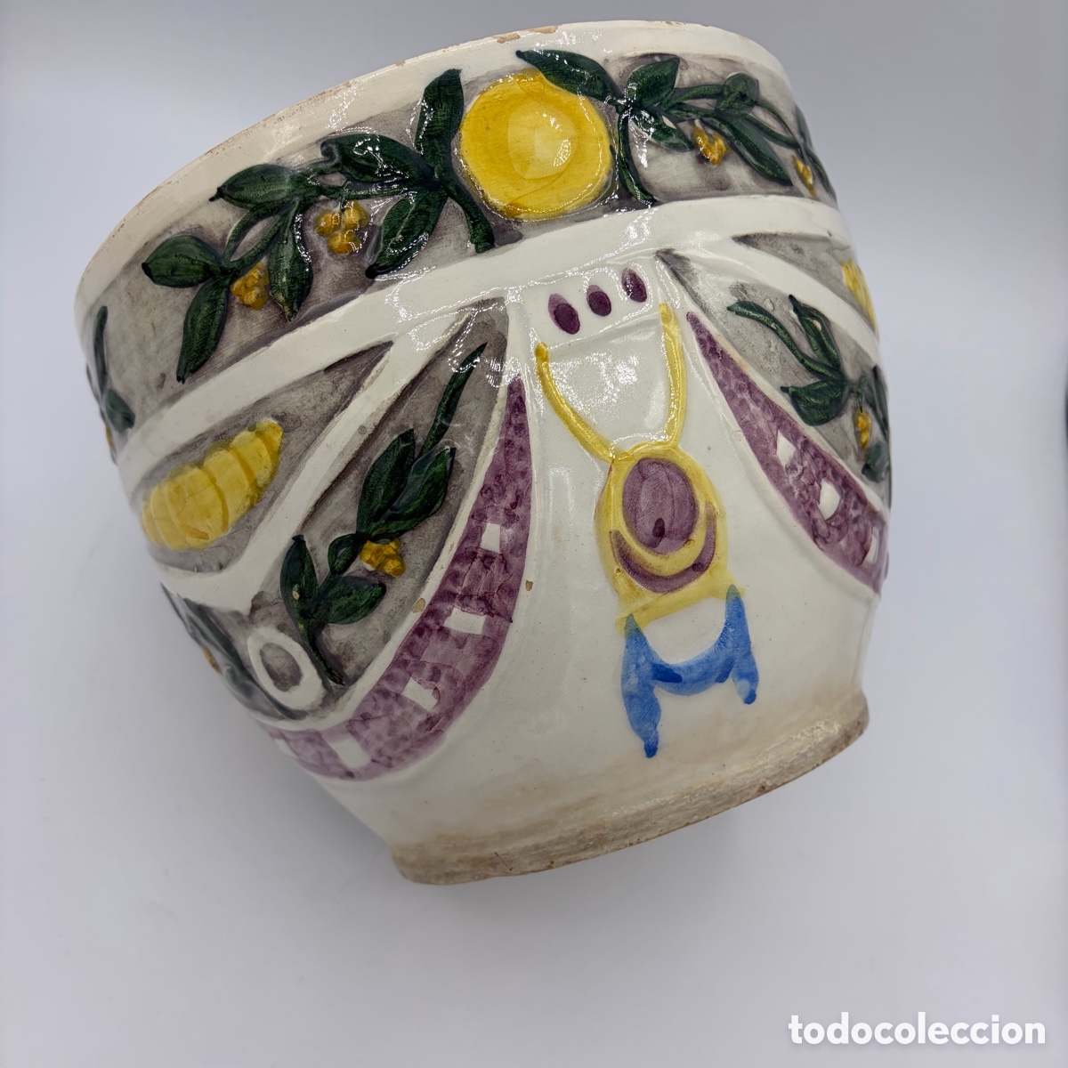 Antig&uuml;edades: Macetero de cer&aacute;mica - Foto 1