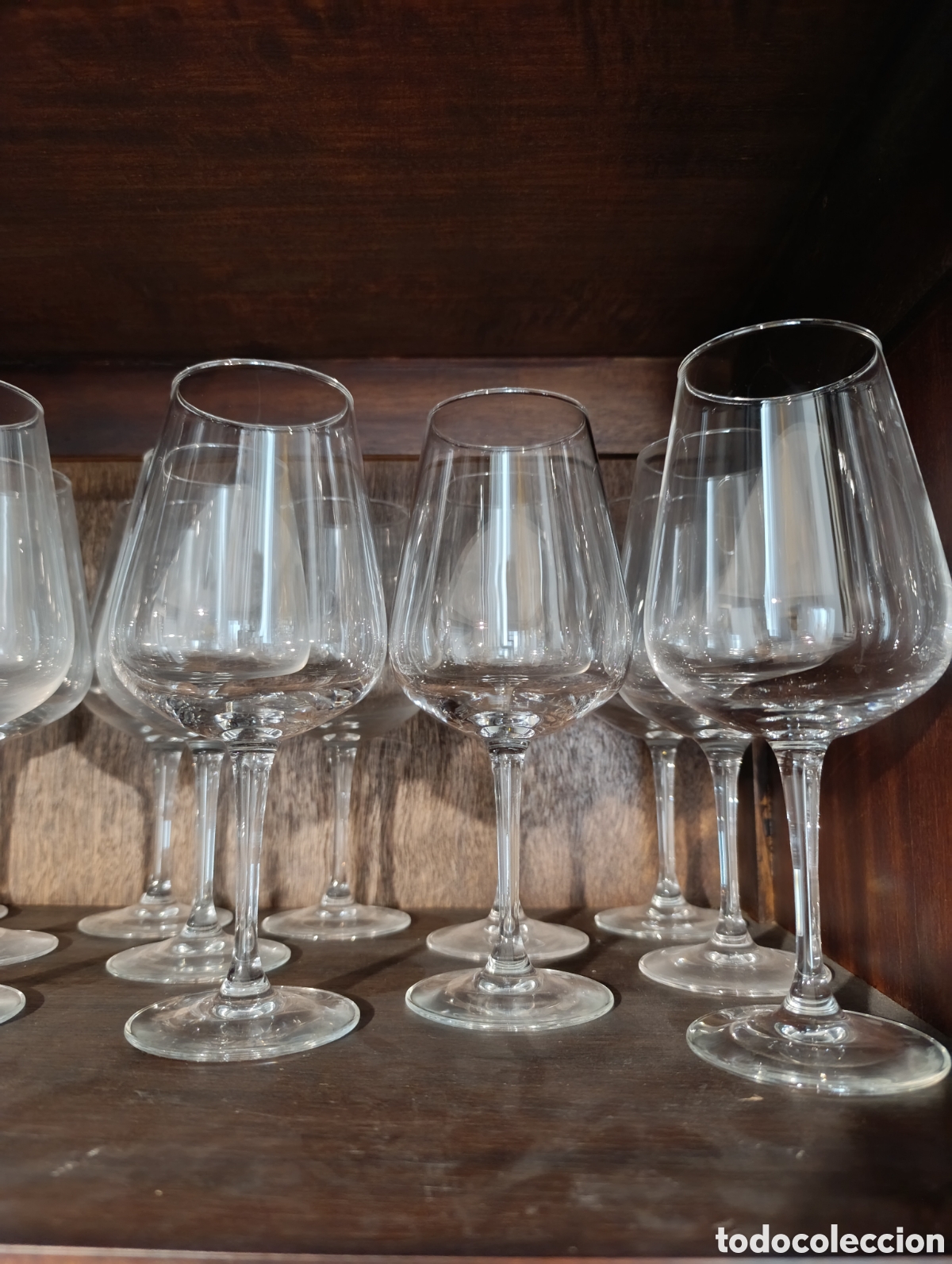 Antig&uuml;edades: Copas de vino Borgo&ntilde;a (docena) - Foto 1