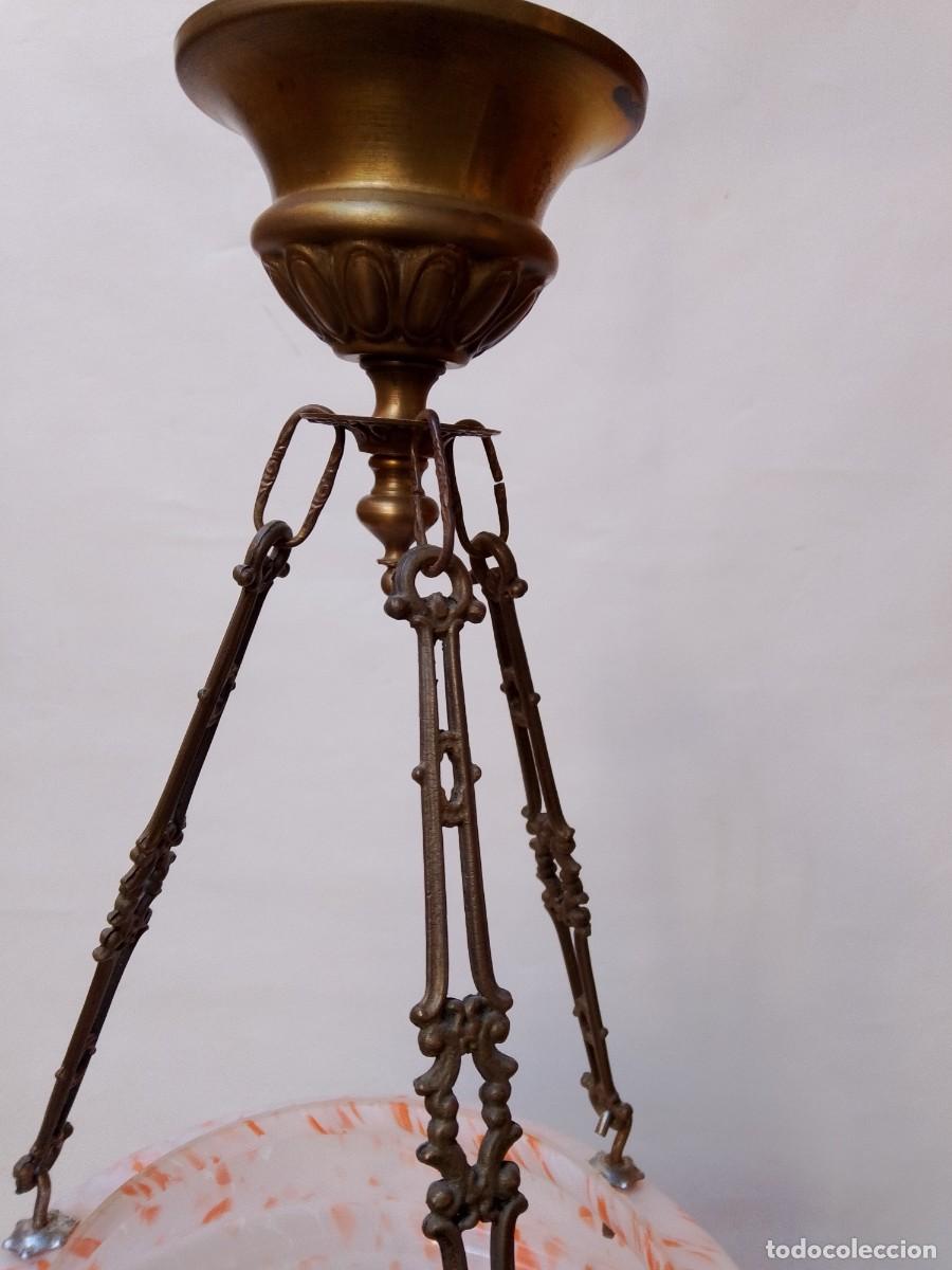 Antig&uuml;edades: lampara de techo-antigua- - Foto 4