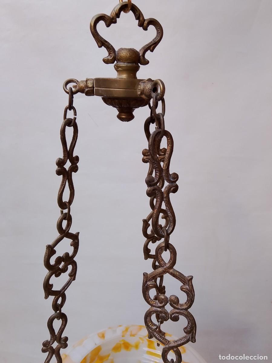 Antig&uuml;edades: colgante antiguo de iluminacion- - Foto 2