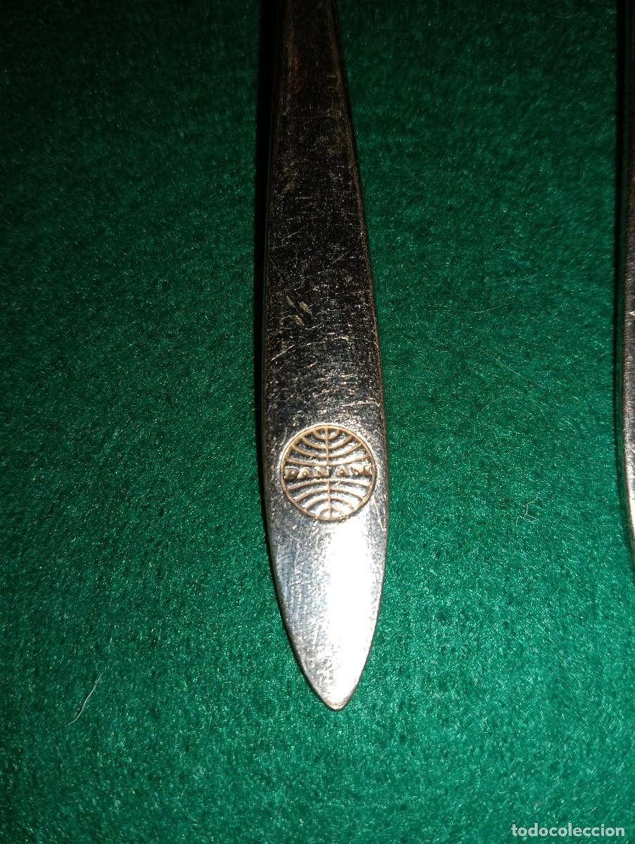 Antig&uuml;edades: Cubiertos aerol&iacute;nea PANAM antiguos - Foto 2