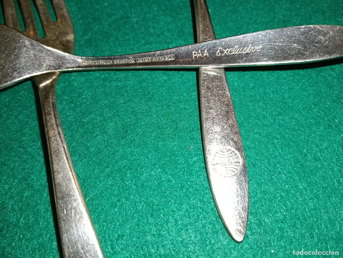 Antig&uuml;edades: Cubiertos aerol&iacute;nea PANAM antiguos - Foto 4