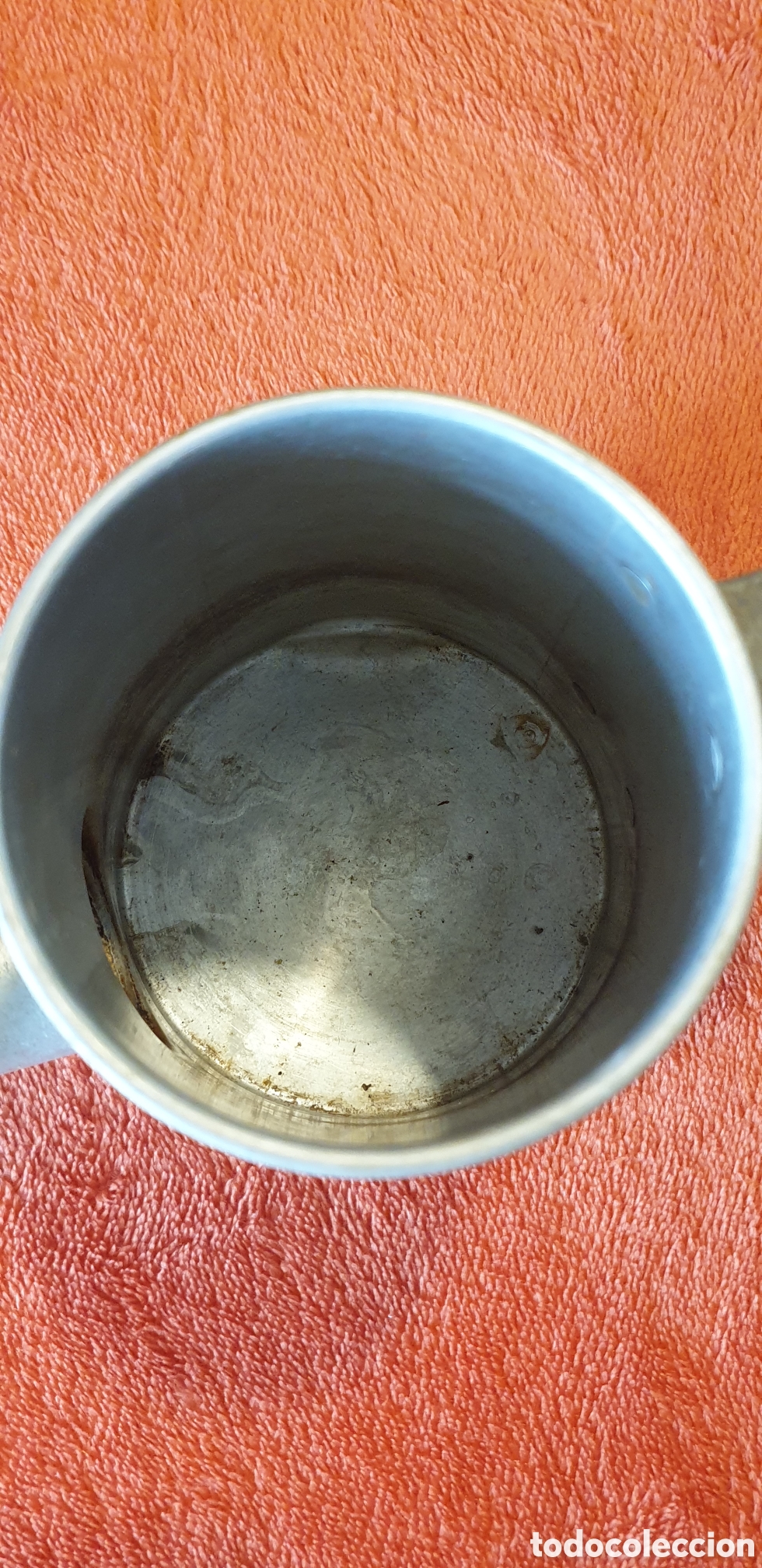 Antig&uuml;edades: Cafetera de aluminio sin tapa - Foto 3